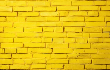 Yellow Wall. Yellow Brick Wall. Light Background for Design. Background. Made With Generative AI.	