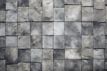 Gray Wall. Gray Brick Wall. Light Background for Design. Background. Made With Generative AI.	