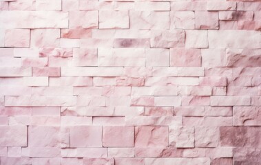 Pink Wall. Pink Brick Wall. Light Background for Design. Background. Made With Generative AI.	