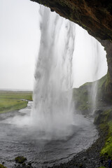 Seljalandsfoss waterfall, beautiful waterfall in Southern Iceland