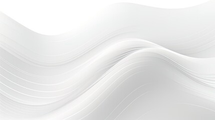 White abstract background with wavy lines, generated by AI