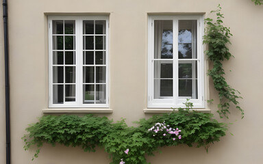 Fototapeta na wymiar Photorealistic windows display. Window for background