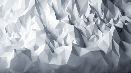 White low poly background texture. AI Generated