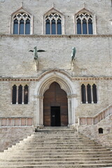 Fototapeta na wymiar Palais Renaissance à Perugia en Ombrie. Italie