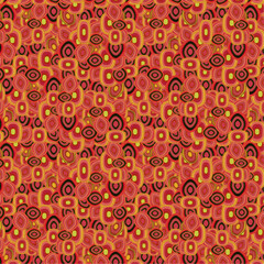 Seamless abstract pattern in red colours