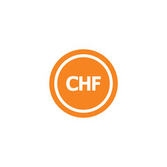 Liechtenstein - Swiss franc currency symbol stock illustration on white background
