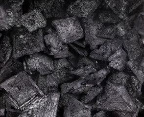 Cypriot black charcoal salt background close-up