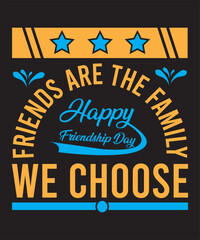 World Friendship day Typography Design, Happy Friendship day