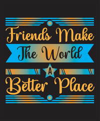 World Friendship day Typography Design, Happy Friendship day