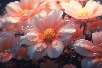 Obraz na płótnie Canvas close-up flowers, Generative AI