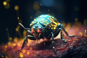 Insect macro photography, Generative AI