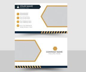 Modern corporate Business card with photo.