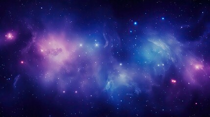 Fototapeta na wymiar Purple and blue galaxy background