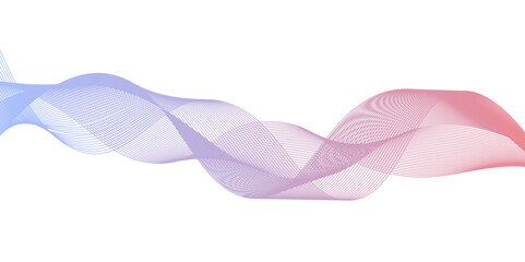 Design element. Many purple line circle ring waves.Abstract wavy stripes on a white background isolated. Creative line art. Design elements created using the Blend Tool.	