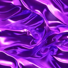 Obraz premium Liquid abstract purple satin background, ai generated