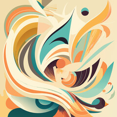 Obraz premium Abstract colorful background. Generative AI