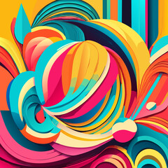 Obraz premium Abstract colorful background. Generative AI