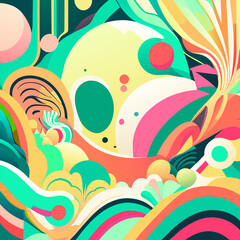 Abstract colorful background. Generative AI