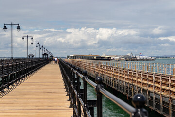 The foot pier and railway pier at Ryde, Isle of Wight