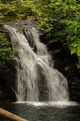 Fototapeta na wymiar High Shoal falls near Hiawassee in Georgia