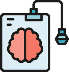 Memory device icon outline vector. Drive storage. Portable card color flat