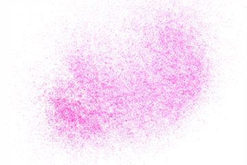 Pink glitter isolated on white background and texture 