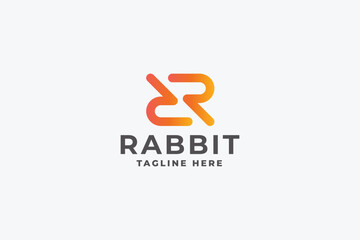 Rabbit Letter R Logo
