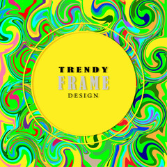 TRENDY FRAME DESIGN, VECTOR ART, TEMPLATE