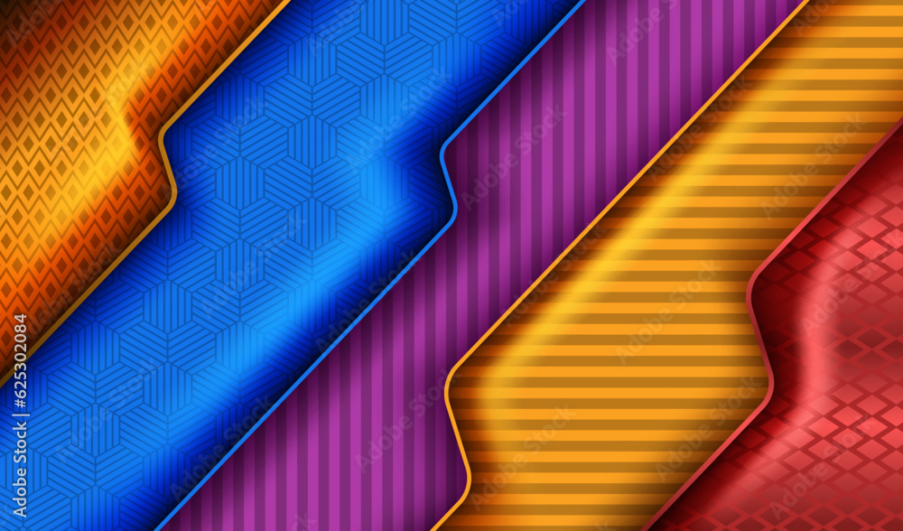 Poster deep dimensionals modern dark paper background with elegant 3d layered line triangle texture