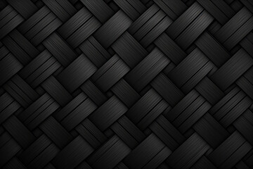 Deep Black Luxury Pattern, Stylish 3D Background, Wallpaper Design - Generative Ai