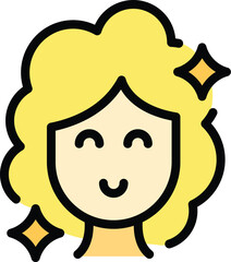 Beauty client icon outline vector. Salon master. Spa center color flat