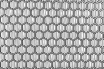 Honeycomb grid on the filter.