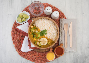 Food buffet peruvian table Assorted dishes gourmet cuisine Peru traditional 