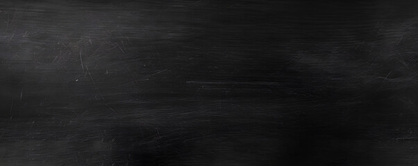 Huge black scratched banner of chalkboard background. Generated AI