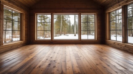 Fototapeta premium a room with windows