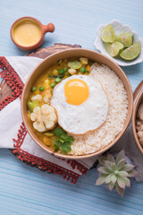 Locro Pumking stew Food buffet peruvian table Assorted dishes gourmet cuisine Peru traditional 