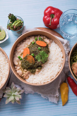 Food buffet peruvian table Assorted dishes gourmet cuisine Peru traditional 