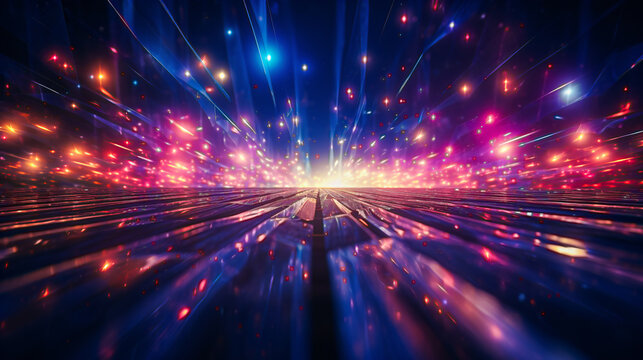 lens flare bokeh chromatic with abberation effect as background