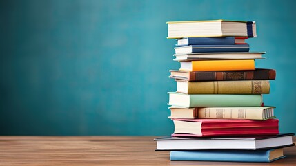 a stack of books