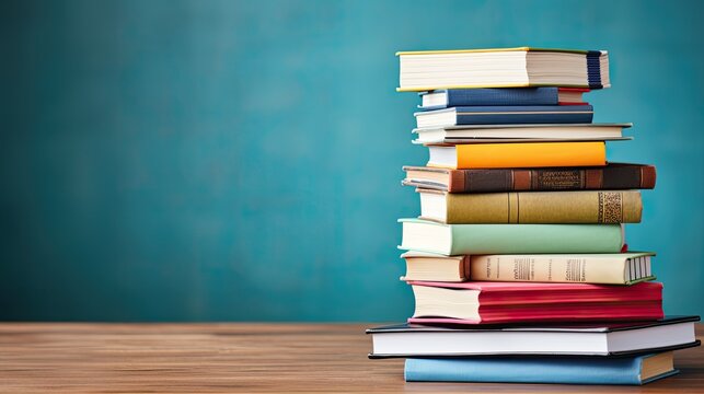 a stack of books