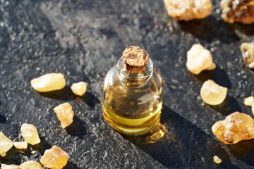 Frankincense essential oil with frankincense resin