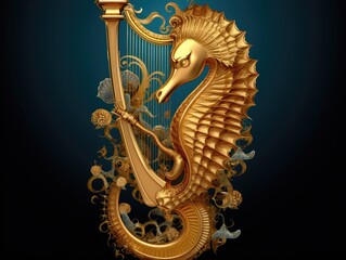 a golden statue of a person