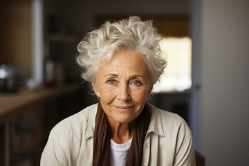 Fototapeta na wymiar portrait of a senior woman