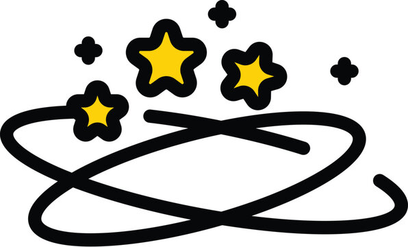 recommend clip art: Dizziness vertigo icon outline vector. Dizzy head. Head pain color flat