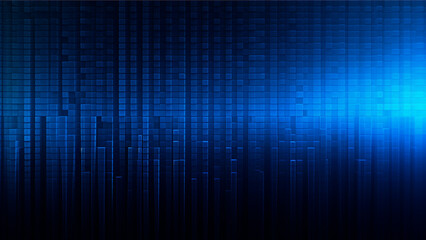 Gradient dark blue futuristic digital grid background