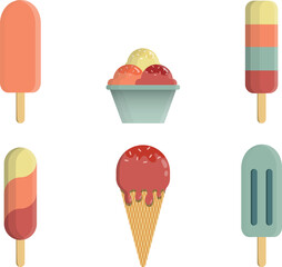 Discover 6 delightful ice cream vector illustrations! From classic cones to refreshing popsicles, perfect for your summer designs and more.
