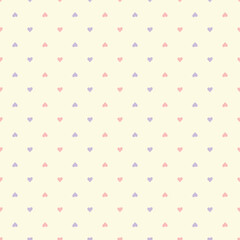 Cute seamless pattern with hearts 