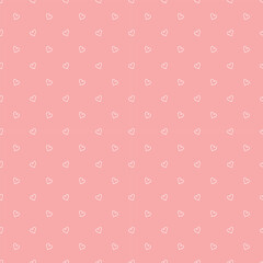 Cute seamless pattern with hearts 