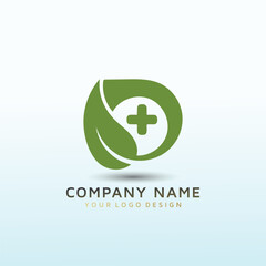 medical letter D vector logo design