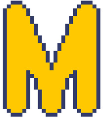 Fototapeta premium Pixel letters